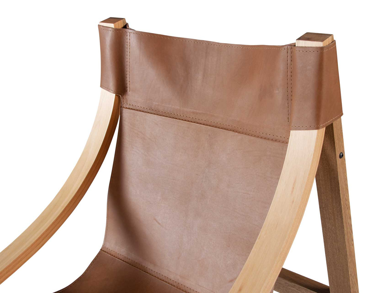 Lima Sling Chair, Natural Leather with Natural Frame