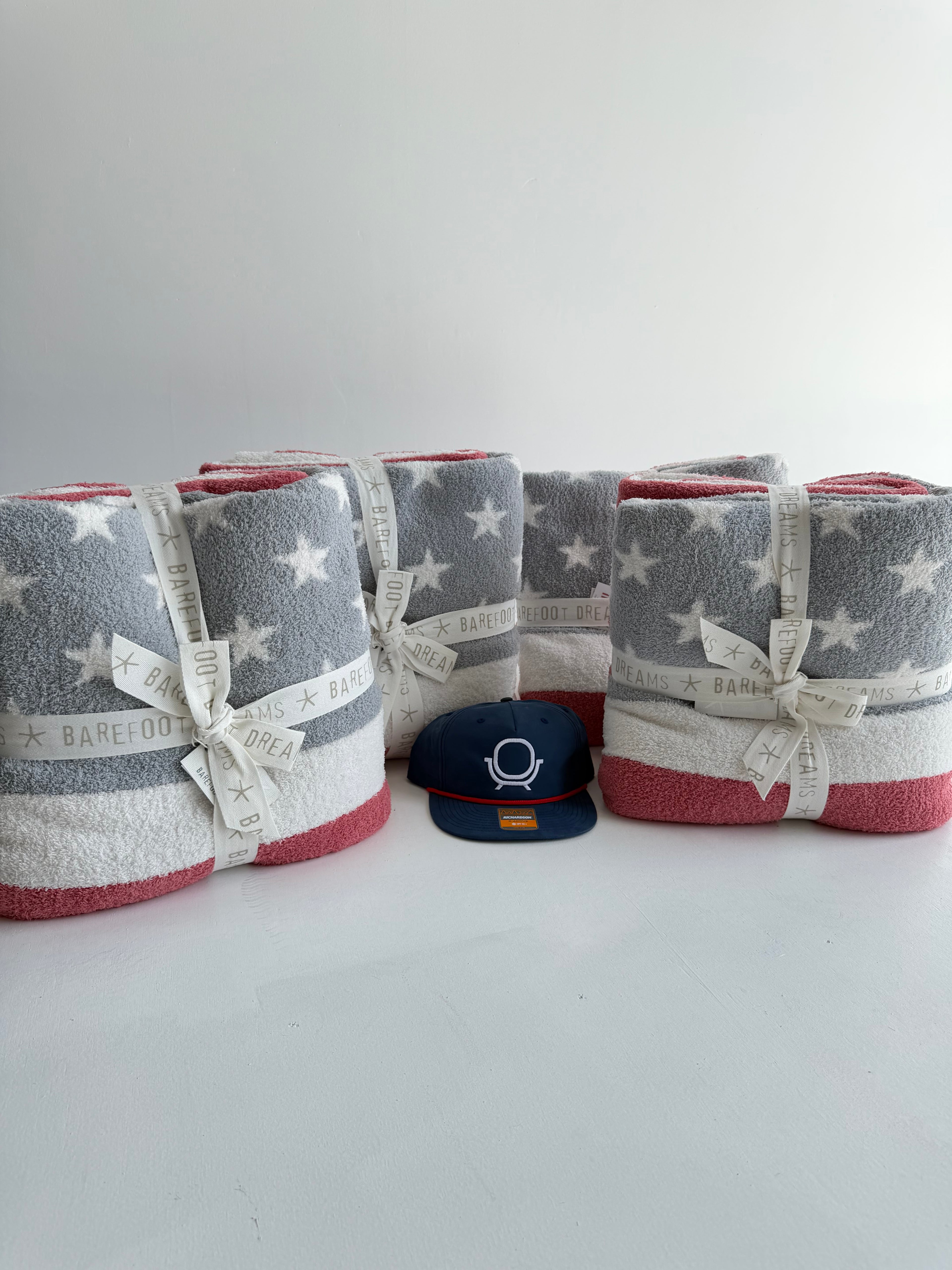 Barefoot Dreams Cozychic American Flag Blanket