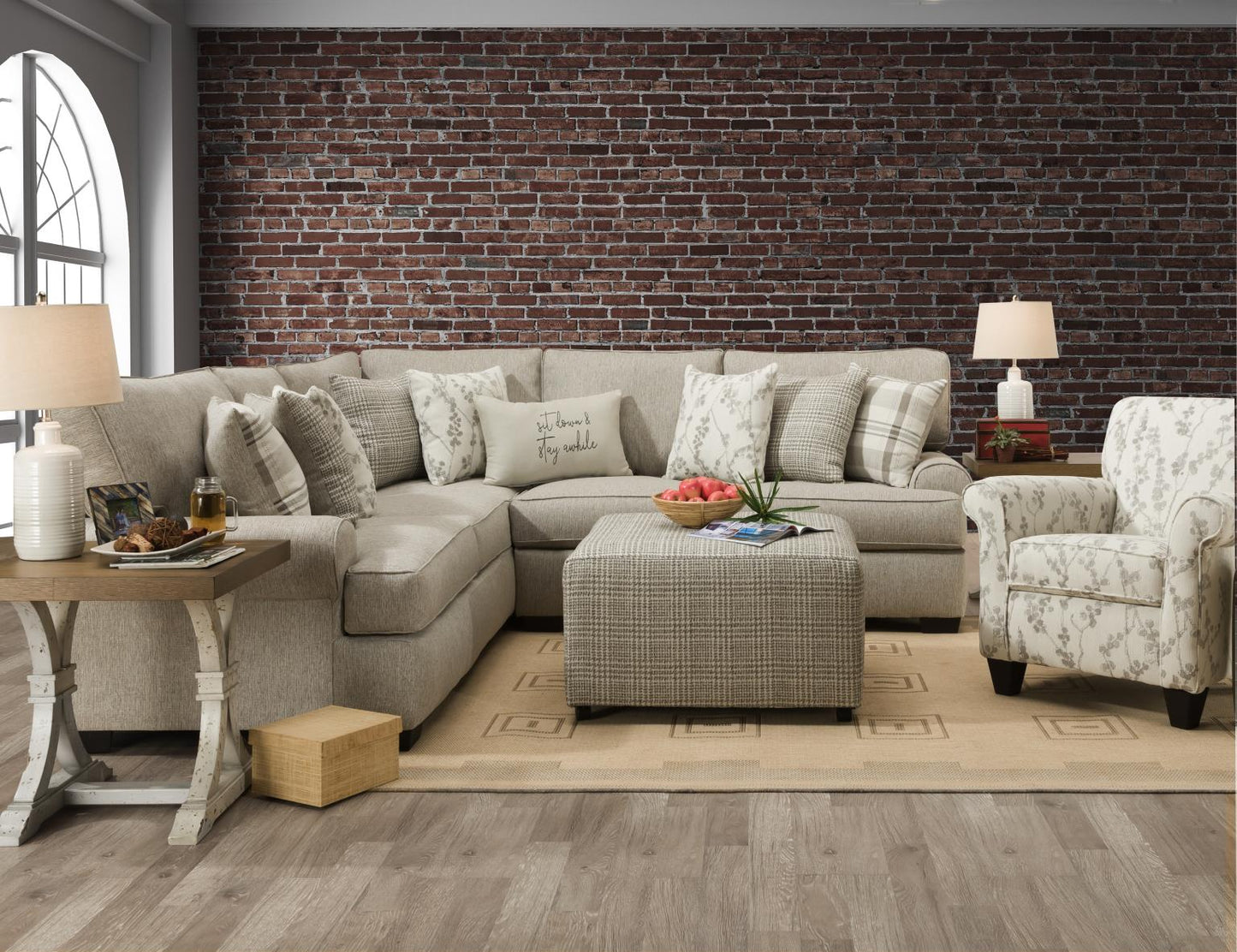 Celadon Taupe Sectional