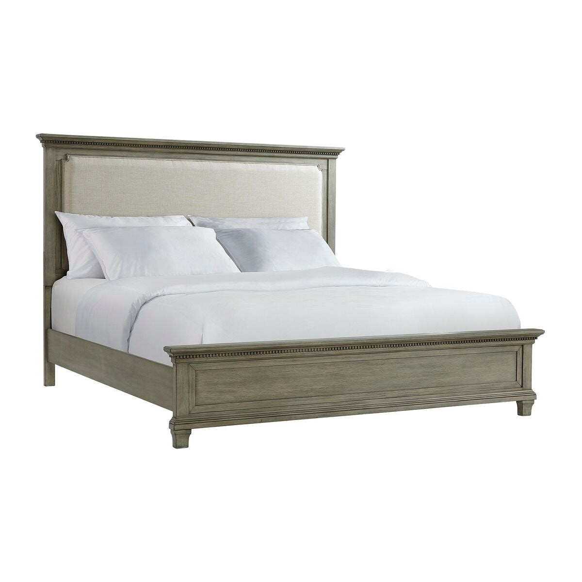 Crawford King Bed Grey