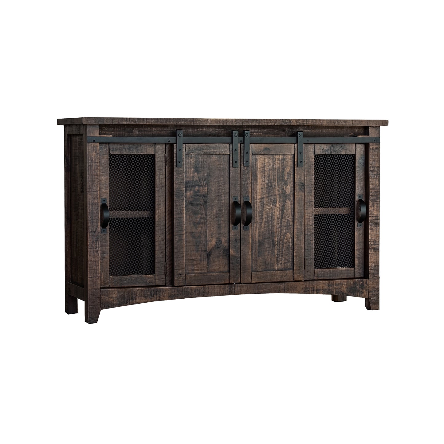 Hugo - Barn Door Tv Stand (BROWN)