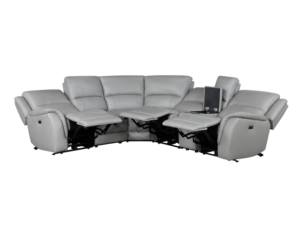 Alexandria Leather 6-Piece Power Reclining Set
