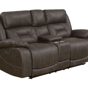 Aria Saddle Brown 3 Piece Dual Power Motion Set (Sofa, Loveseat & Chair)
