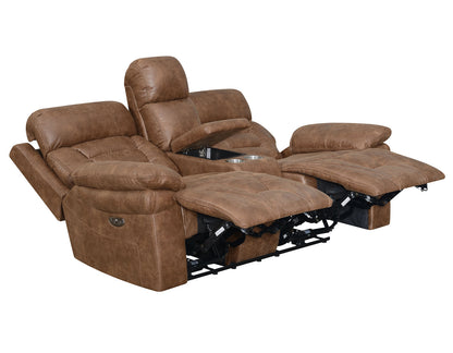 Brock 3 Piece Dual Power Motion Set (Sofa, Loveseat & Chair)