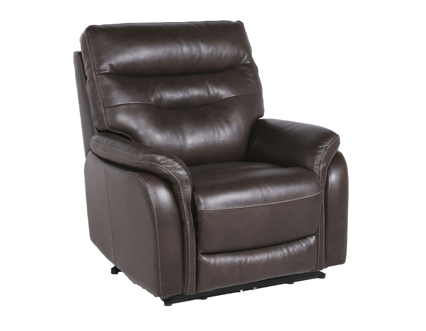 Fortuna Coffee 3-Piece Dual-Power Leather Reclining Set (Sofa, Loveseat & Chair)