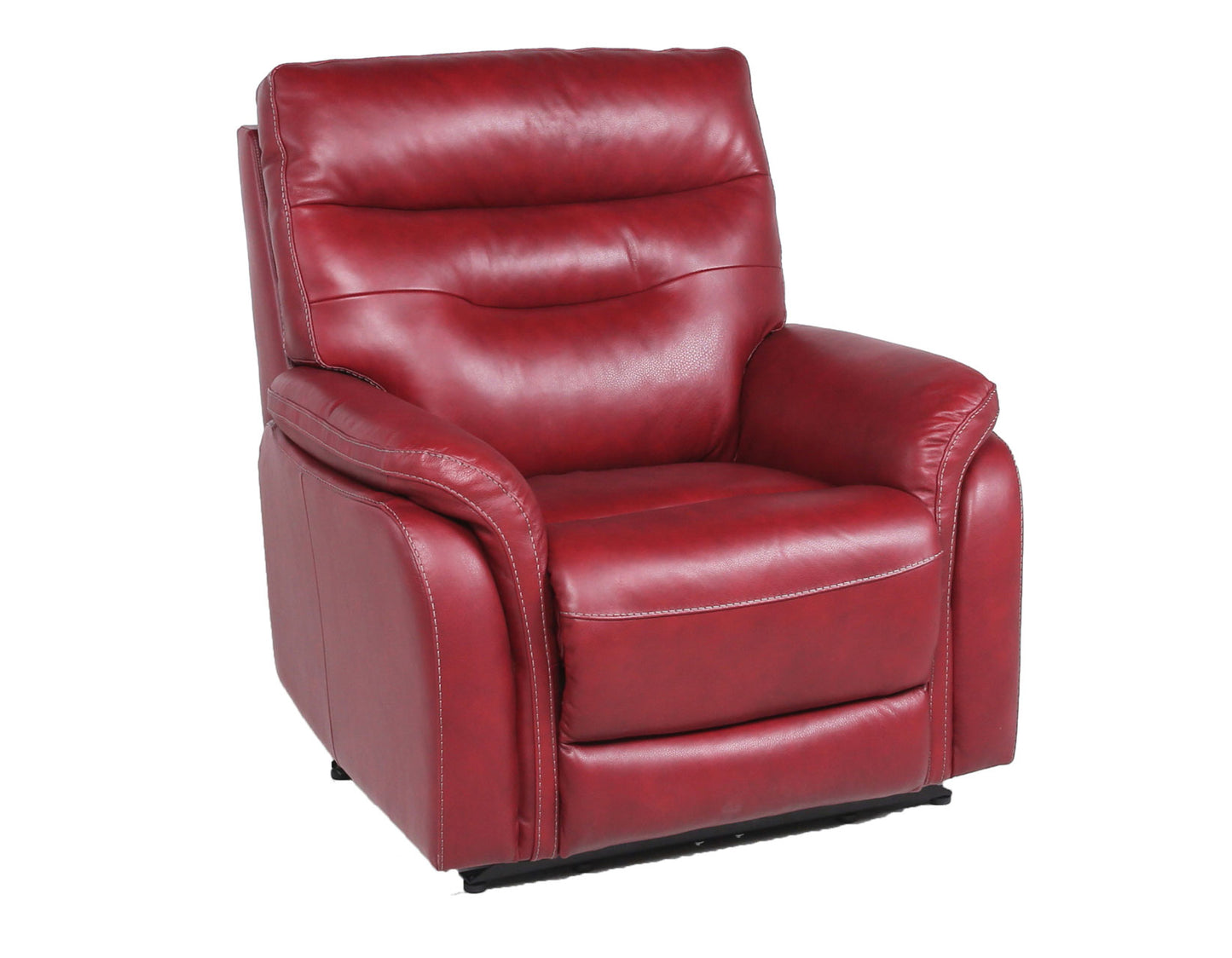 Fortuna Wine 3-Piece Dual-Power Leather Reclining Set (Sofa, Loveseat & Chair)