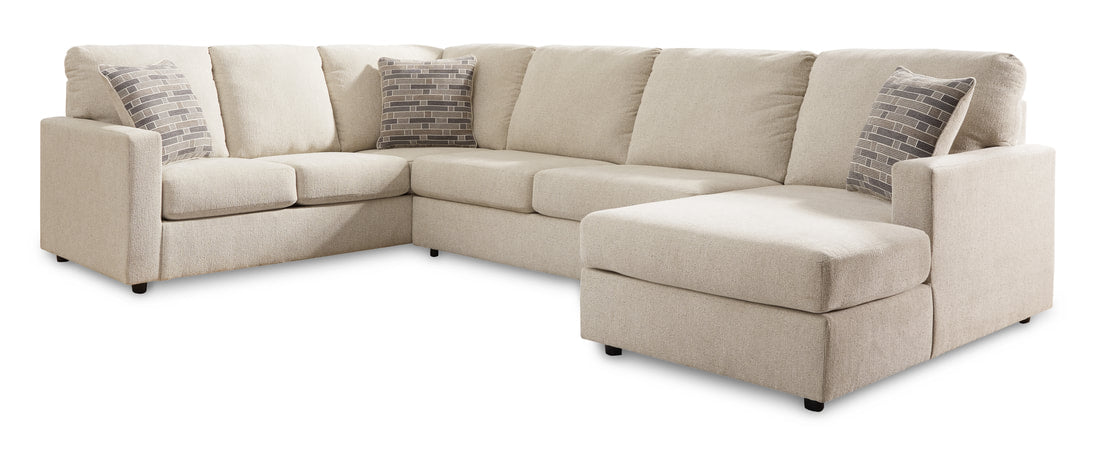 Edenfield Linen RAF Corner Chaise Sectional