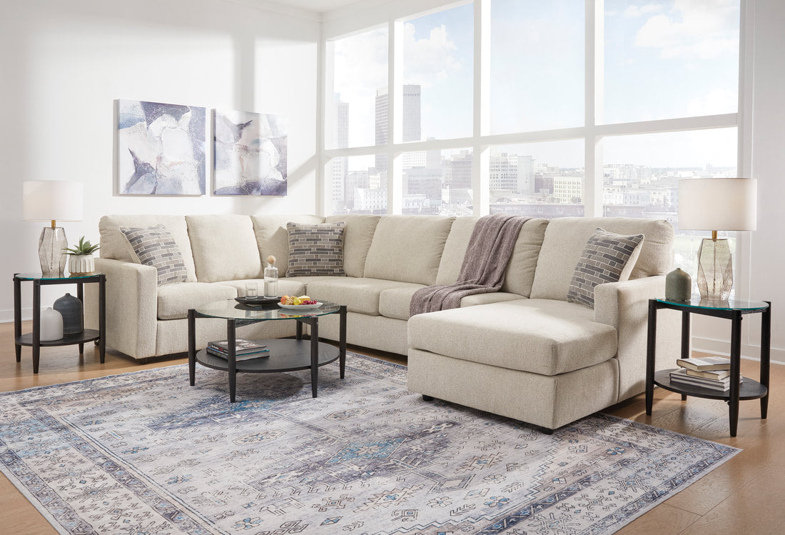 Edenfield Linen RAF Corner Chaise Sectional