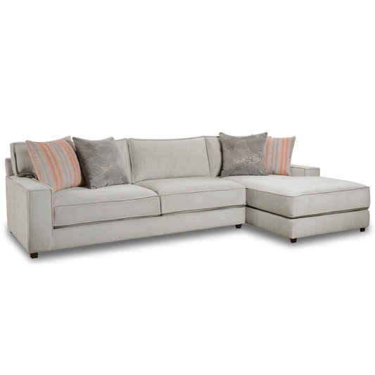 572 2 Pc Sectional With RHF Chaise In Candor Ash A