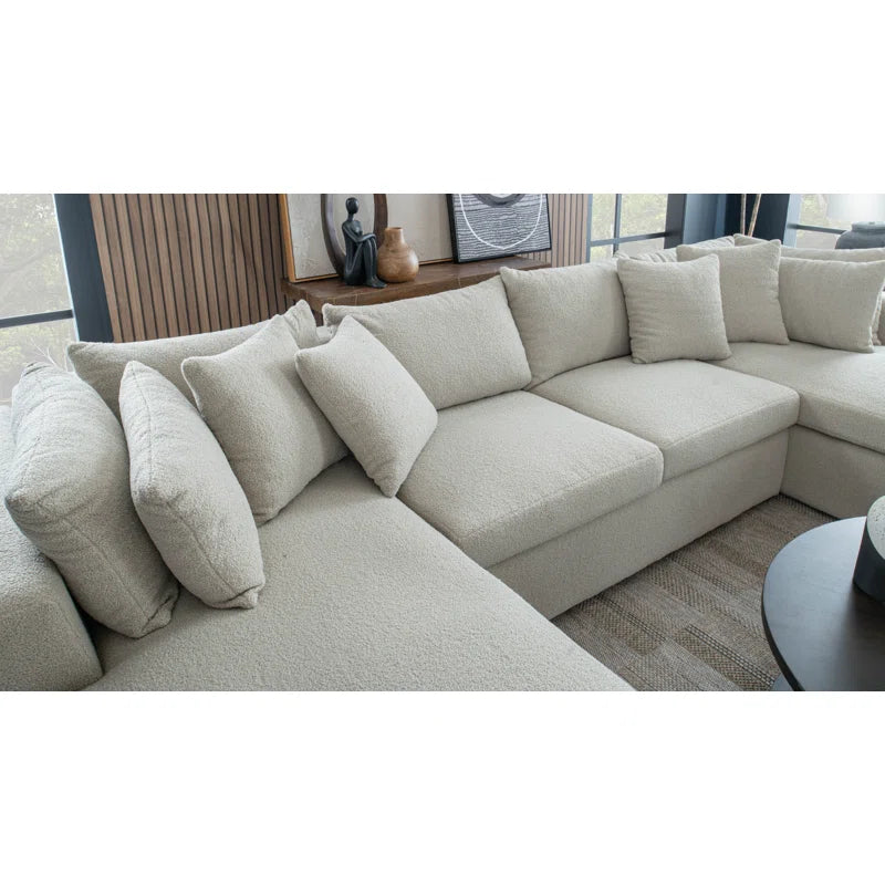 Teddy 141" 3 - Piece Upholstered Sectional