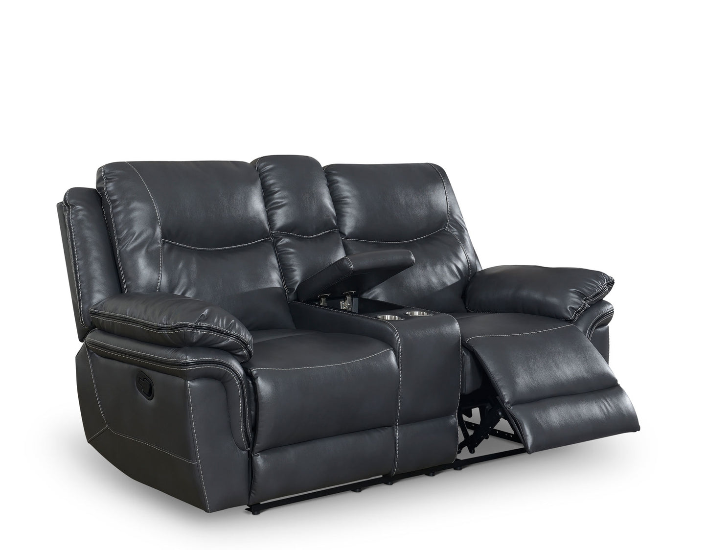 Isabella Grey 3 Piece Manual Motion Set (Sofa, Loveseat & Chair)