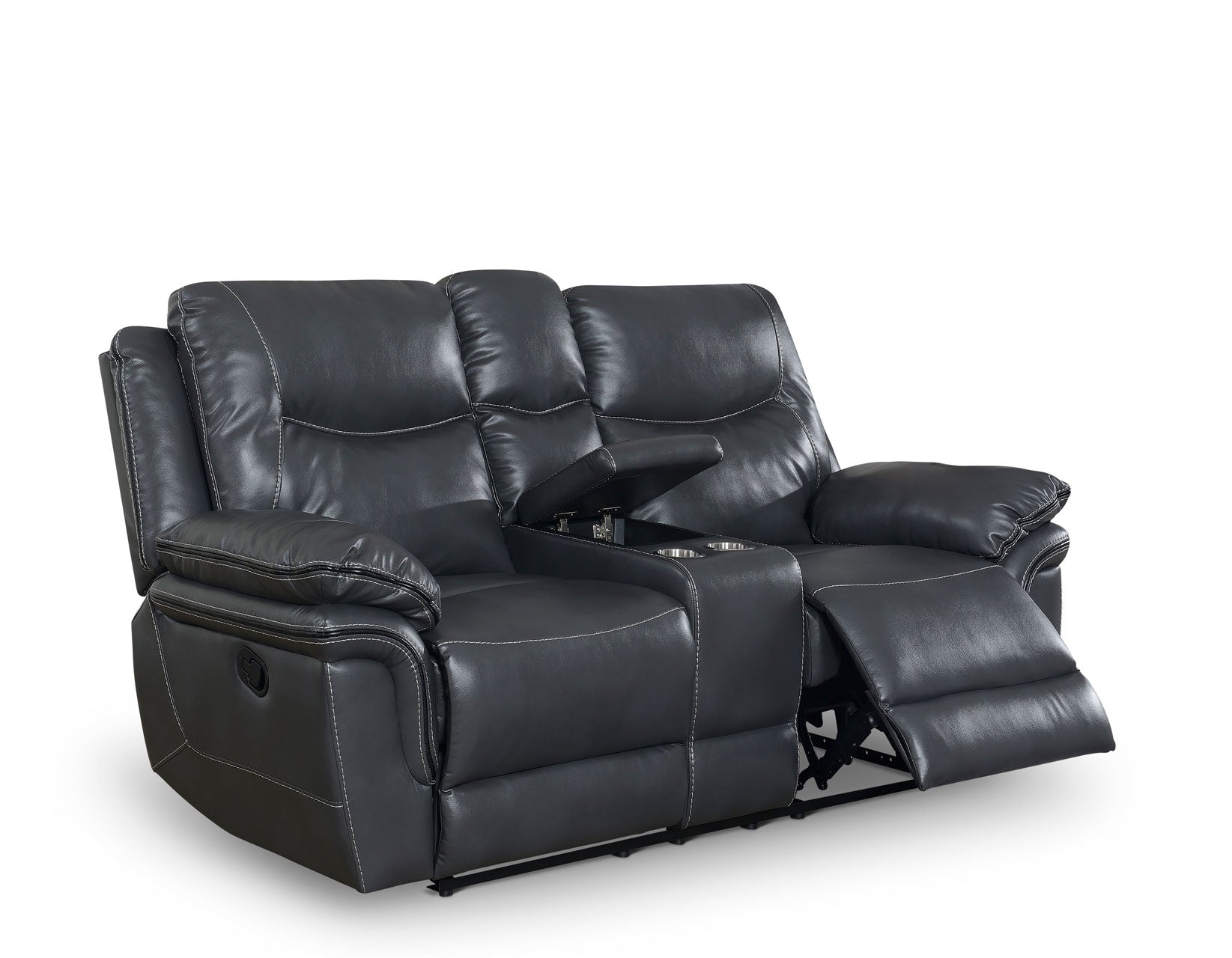 Isabella Grey 3 Piece Manual Motion Set (Sofa, Loveseat & Chair)