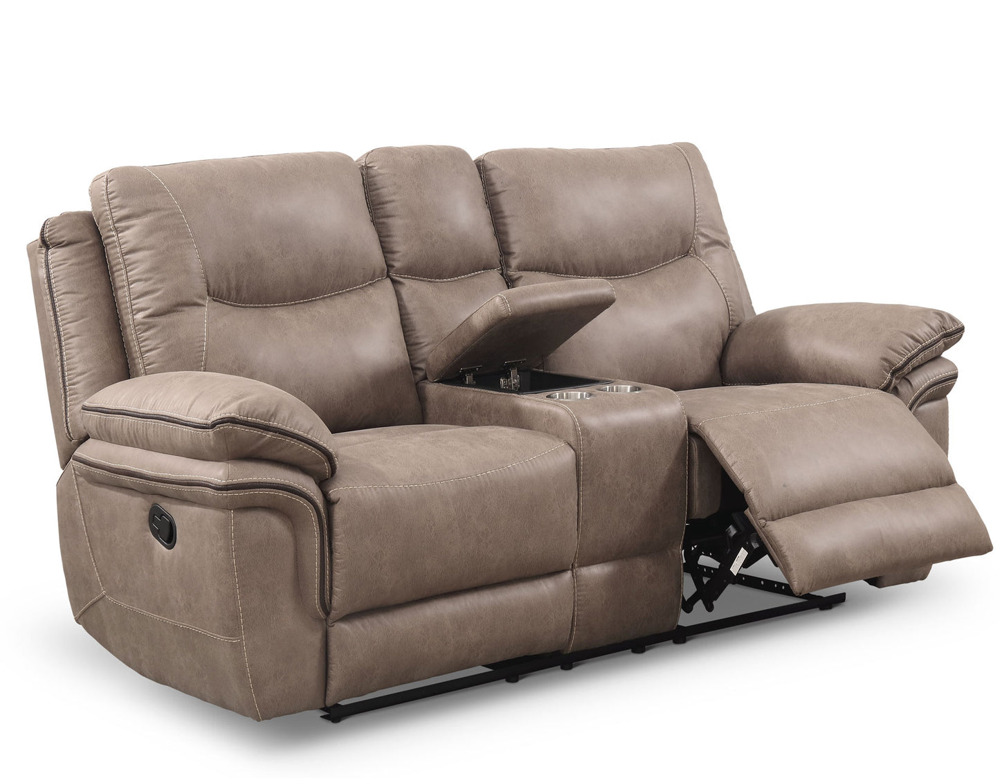 Isabella Sand 3 Piece Manual Motion Set(Sofa, Loveseat & Chair)