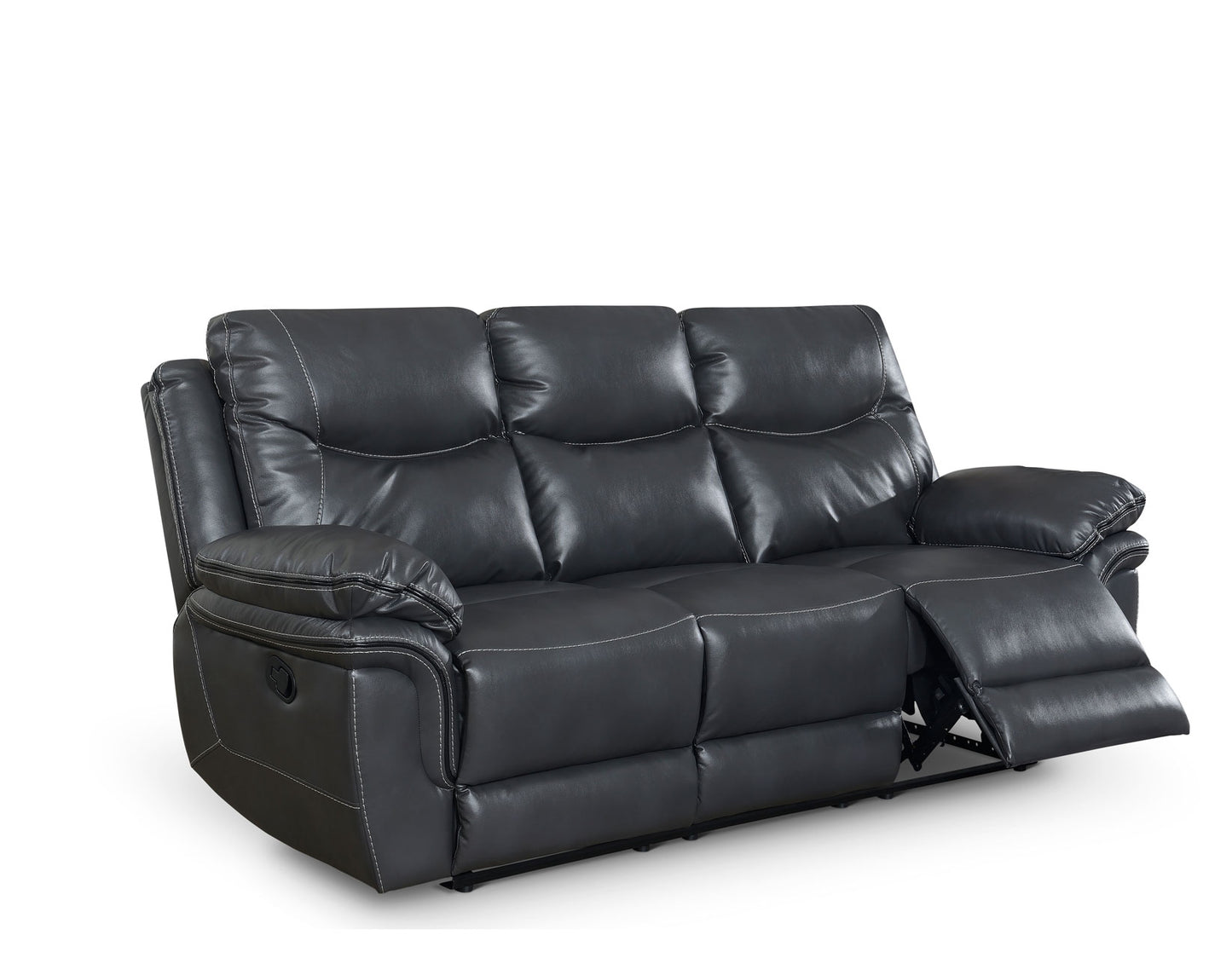 Isabella Grey 3 Piece Manual Motion Set (Sofa, Loveseat & Chair)