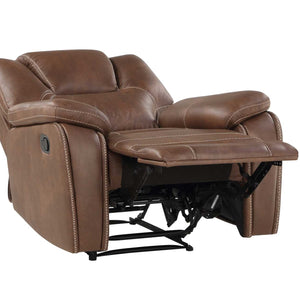 Katrine 3-Piece Manual Motion Set, Brown(Sofa, Loveseat & Chair)
