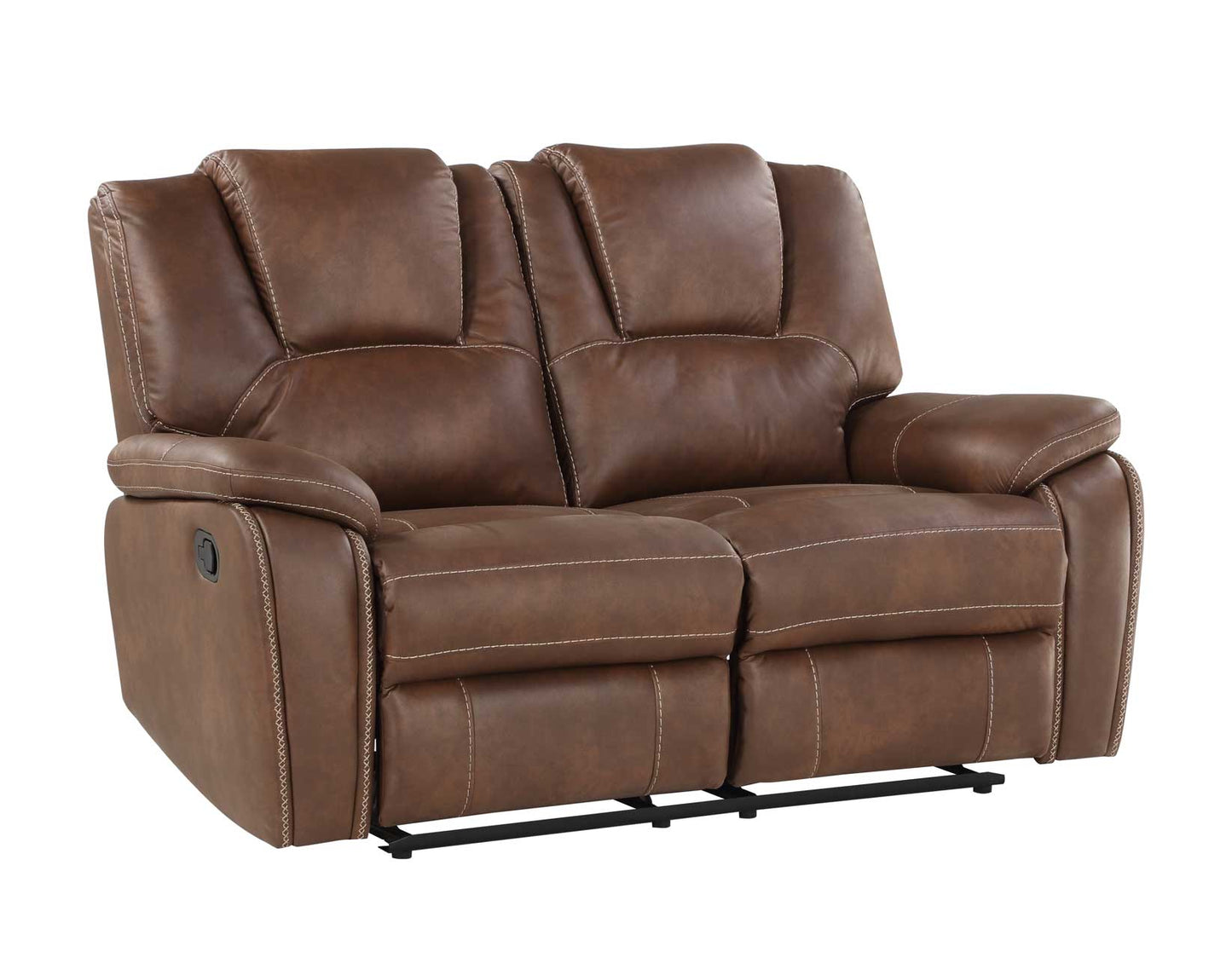 Katrine 3-Piece Manual Motion Set, Brown(Sofa, Loveseat & Chair)