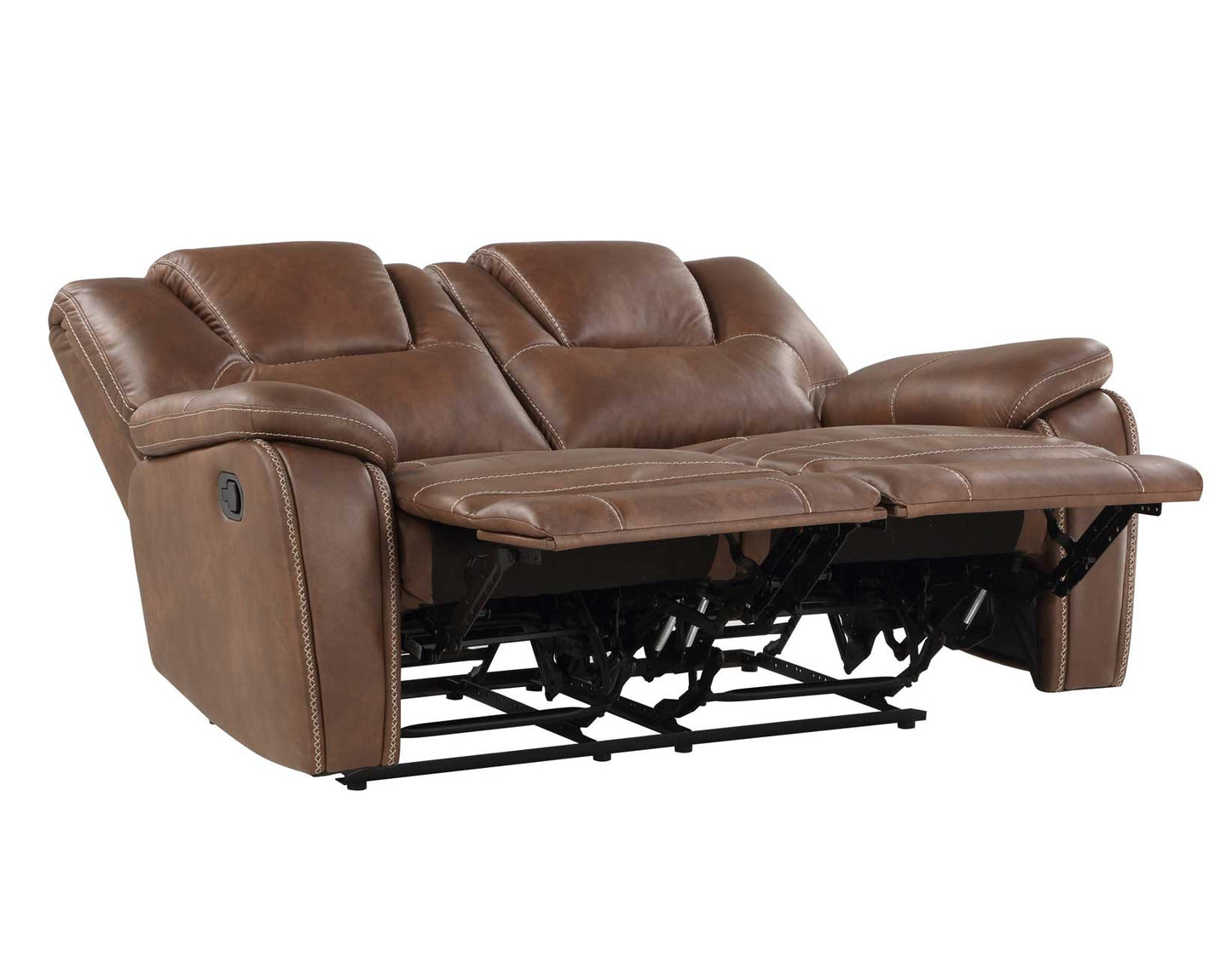 Katrine 3-Piece Manual Motion Set, Brown(Sofa, Loveseat & Chair)