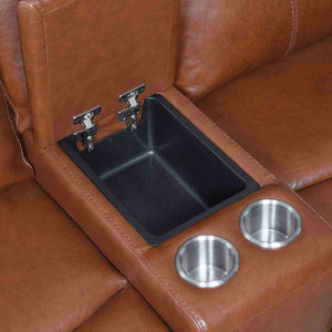 Natalia Coach 3-Piece Dual-Power Leather Motion Set (Sofa, Loveseat & Chair)