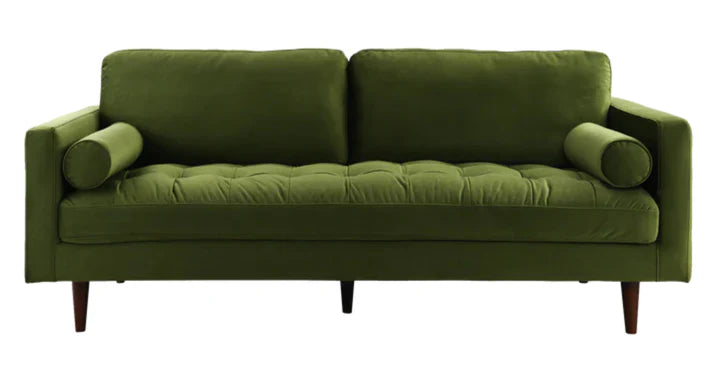 Roma Sofa in Green Velvet