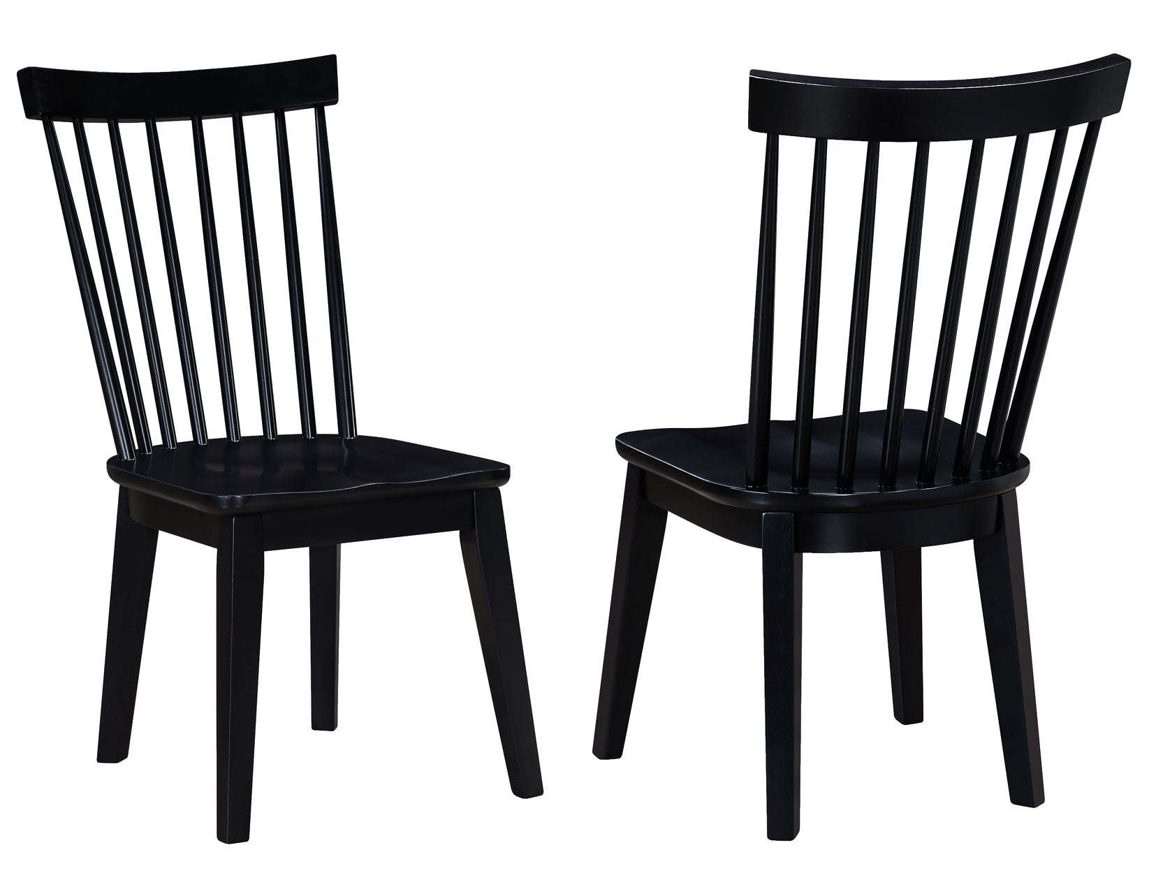 Vaughn Black Modern Windsor Side Chair