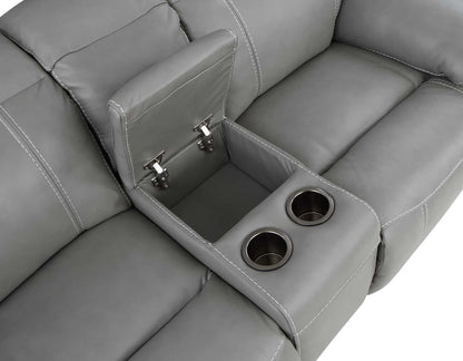 Alpine 3-Piece Dual-Power Leather Reclining Set