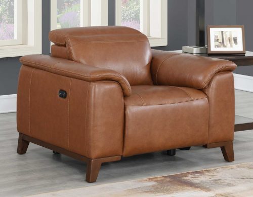 Bergamo 3- Piece Dual-Power Leather Reclining Set (Sofa, Loveseat & Chair)