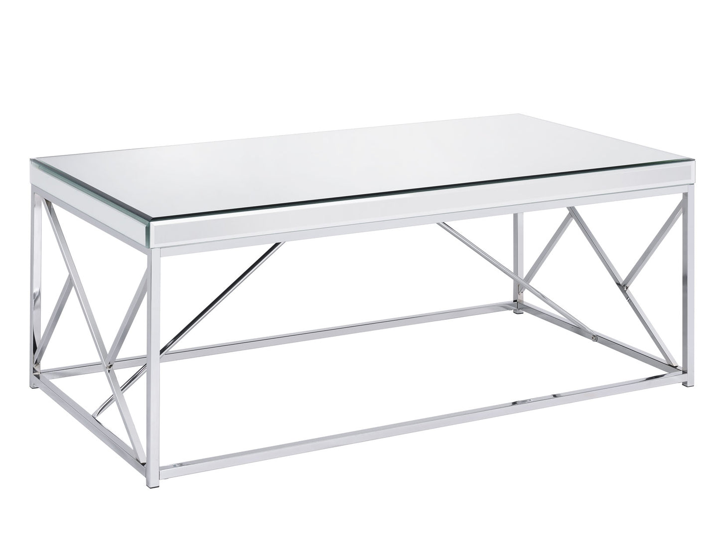 Evelyn Cocktail Table, Chrome