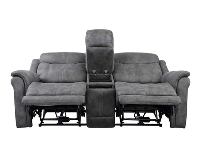 Morrison 3-Piece Dual-Power Reclining Set, Stone