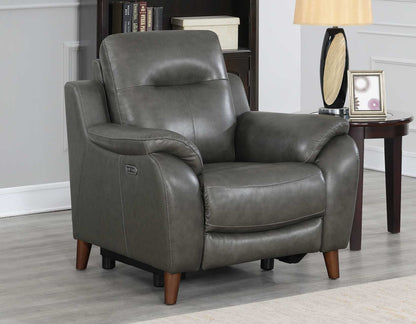 Trento 3-Piece Dual-Power Leather Reclining Set (Sofa, Loveseat & Chair)