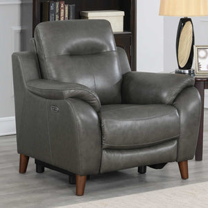 Trento 3-Piece Dual-Power Leather Reclining Set (Sofa, Loveseat & Chair)