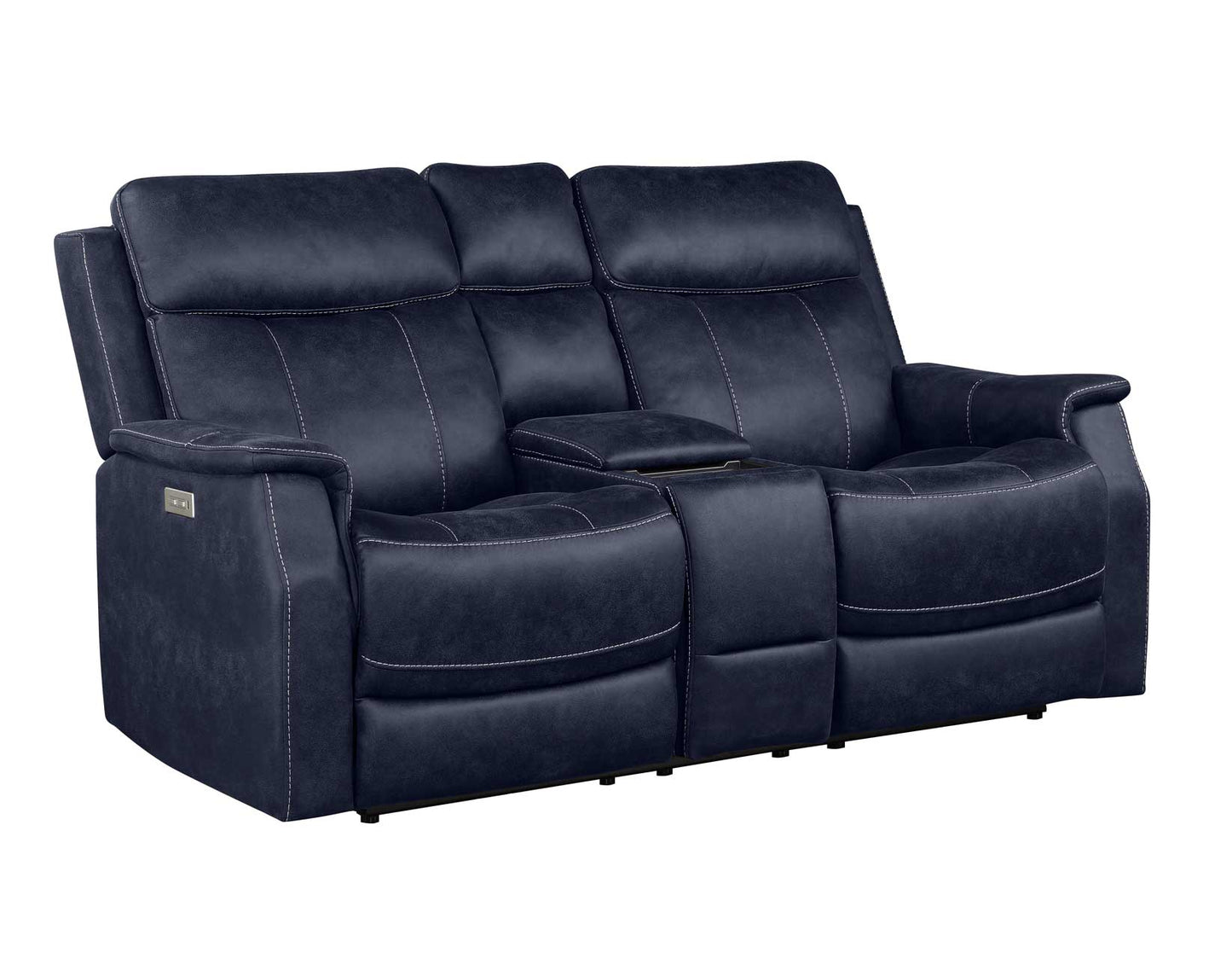 Valencia 3-Piece Dual-Power Ocean Blue Reclining Set (Sofa, Loveseat & Chair)