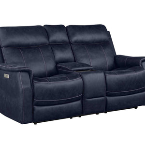 Valencia 3-Piece Dual-Power Ocean Blue Reclining Set (Sofa, Loveseat & Chair)