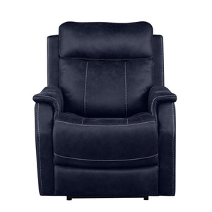 Valencia 3-Piece Dual-Power Ocean Blue Reclining Set (Sofa, Loveseat & Chair)
