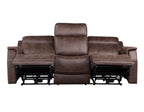 Valencia 3-Piece Dual-Power Walnut Reclining Set (Sofa, Loveseat & Chair)