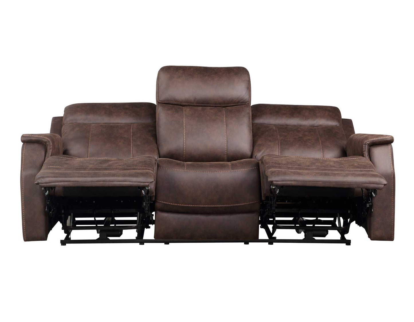 Valencia 3-Piece Dual-Power Walnut Reclining Set (Sofa, Loveseat & Chair)