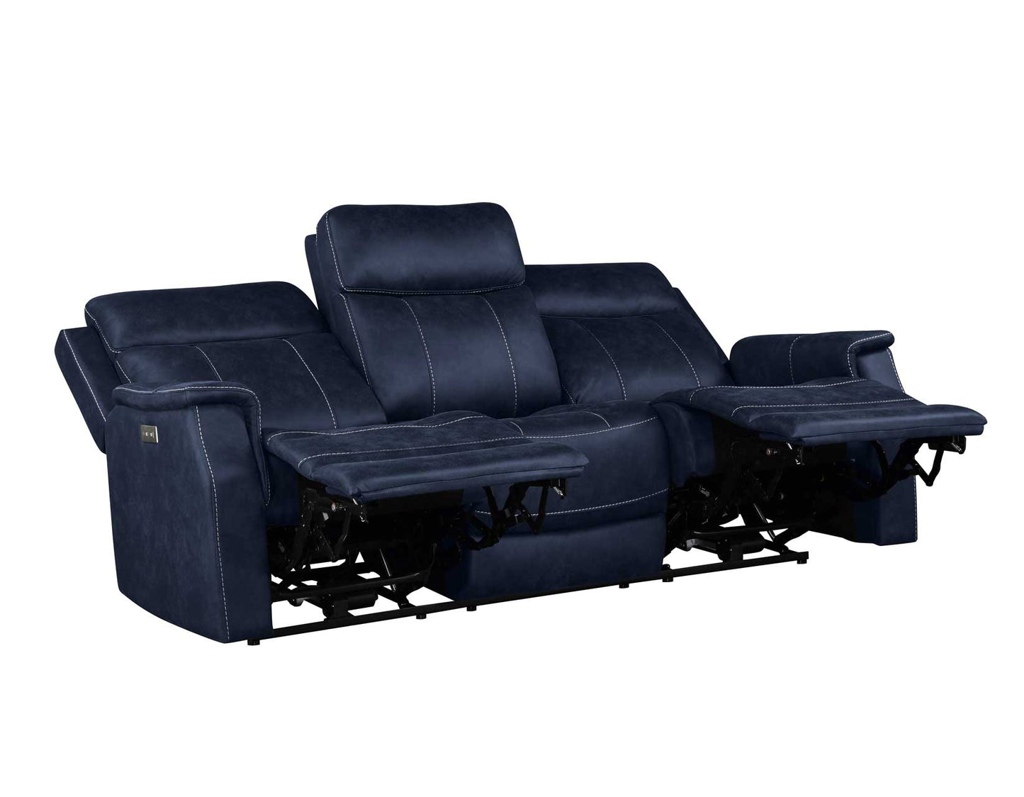 Valencia 3-Piece Dual-Power Ocean Blue Reclining Set (Sofa, Loveseat & Chair)