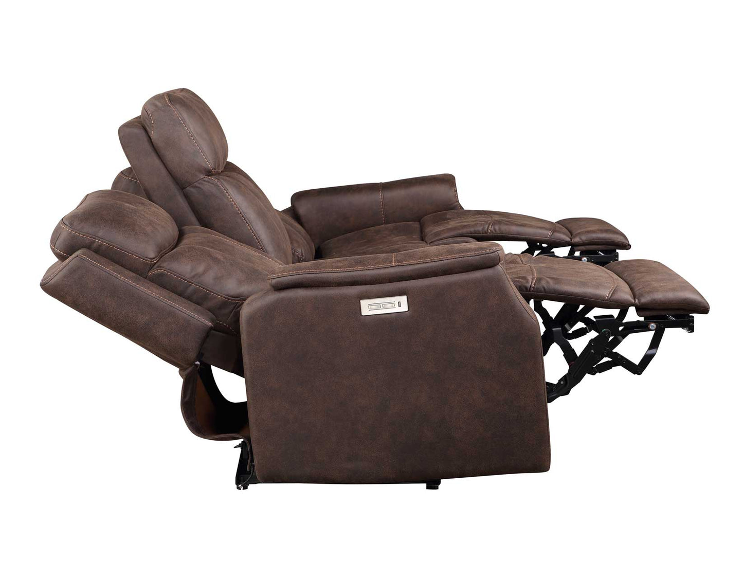 Valencia 3-Piece Dual-Power Walnut Reclining Set (Sofa, Loveseat & Chair)