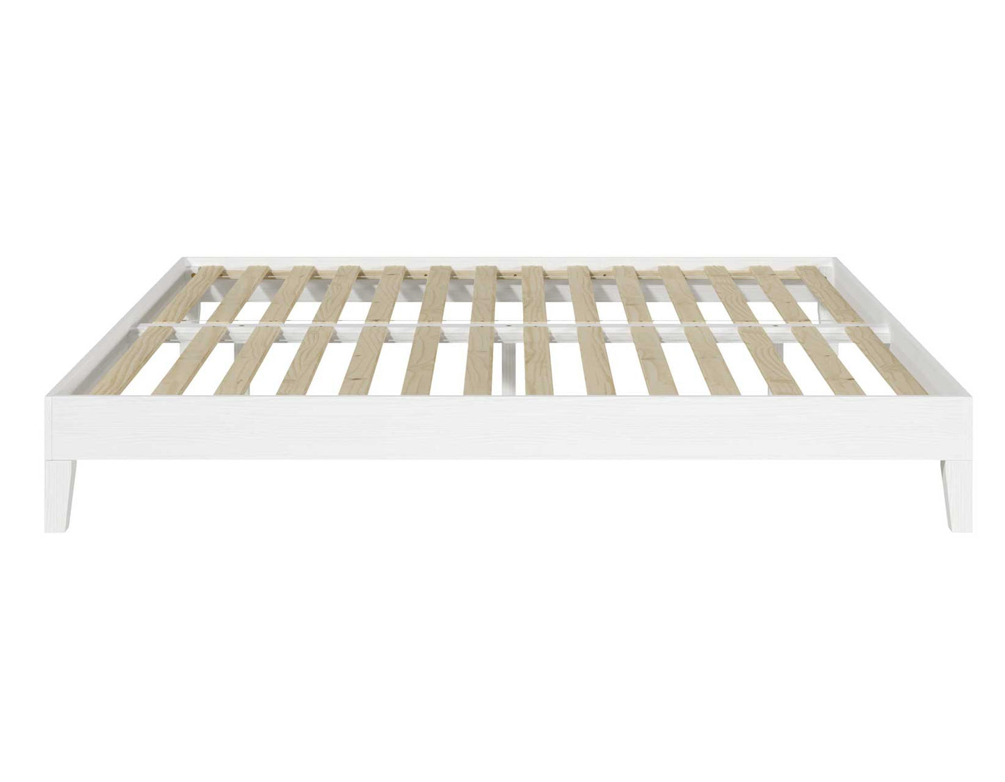 Nix King Platform Bed, White