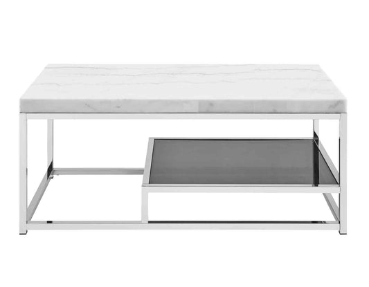 Aston White Marble Coffee Table