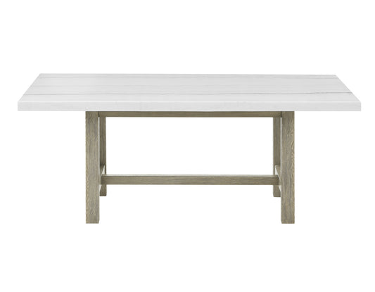 Carena 70-inch White Marble Table