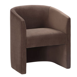 Iris Upholstered Chair, Cocoa