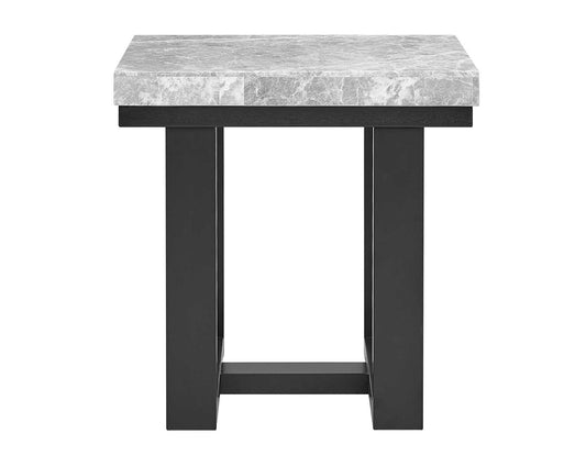 Lucca Gray Marble End Table