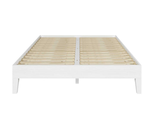 Nix Full Platform Bed, White