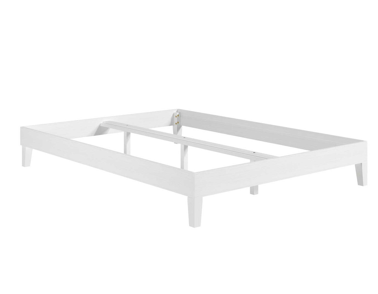 Nix Queen Platform Bed, White