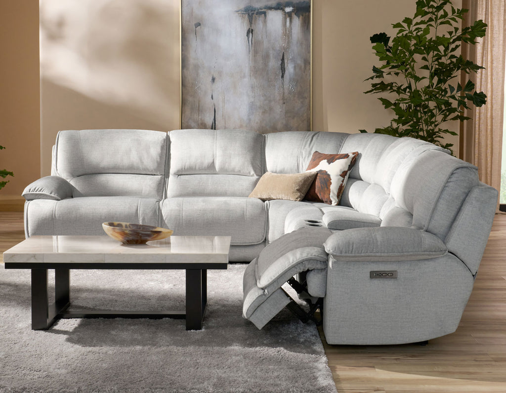 Olsen 6-Piece Sectional, Dual-Power Zero-Gravity Reclining