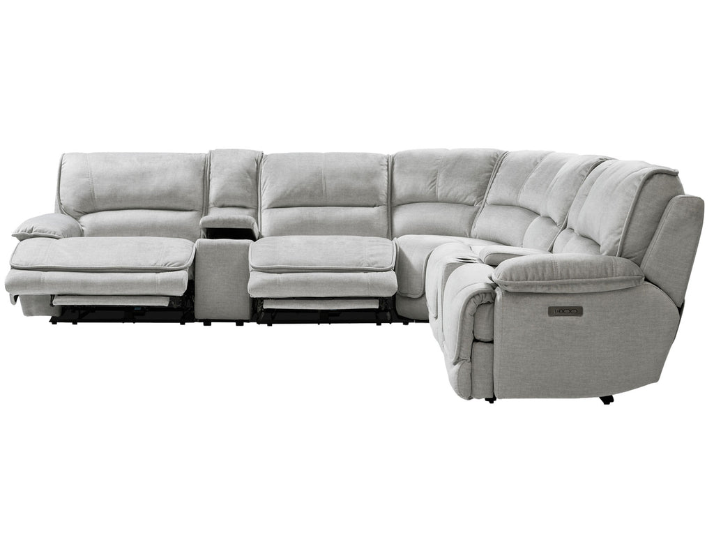 Olsen 6-Piece Sectional, Dual-Power Zero-Gravity Reclining