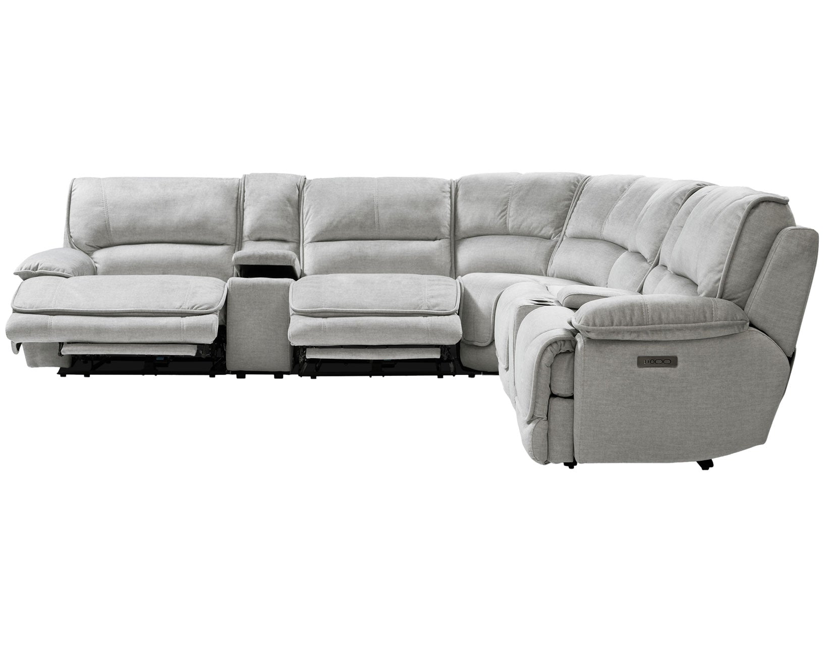 Olsen 6-Piece Sectional, Dual-Power Zero-Gravity Reclining