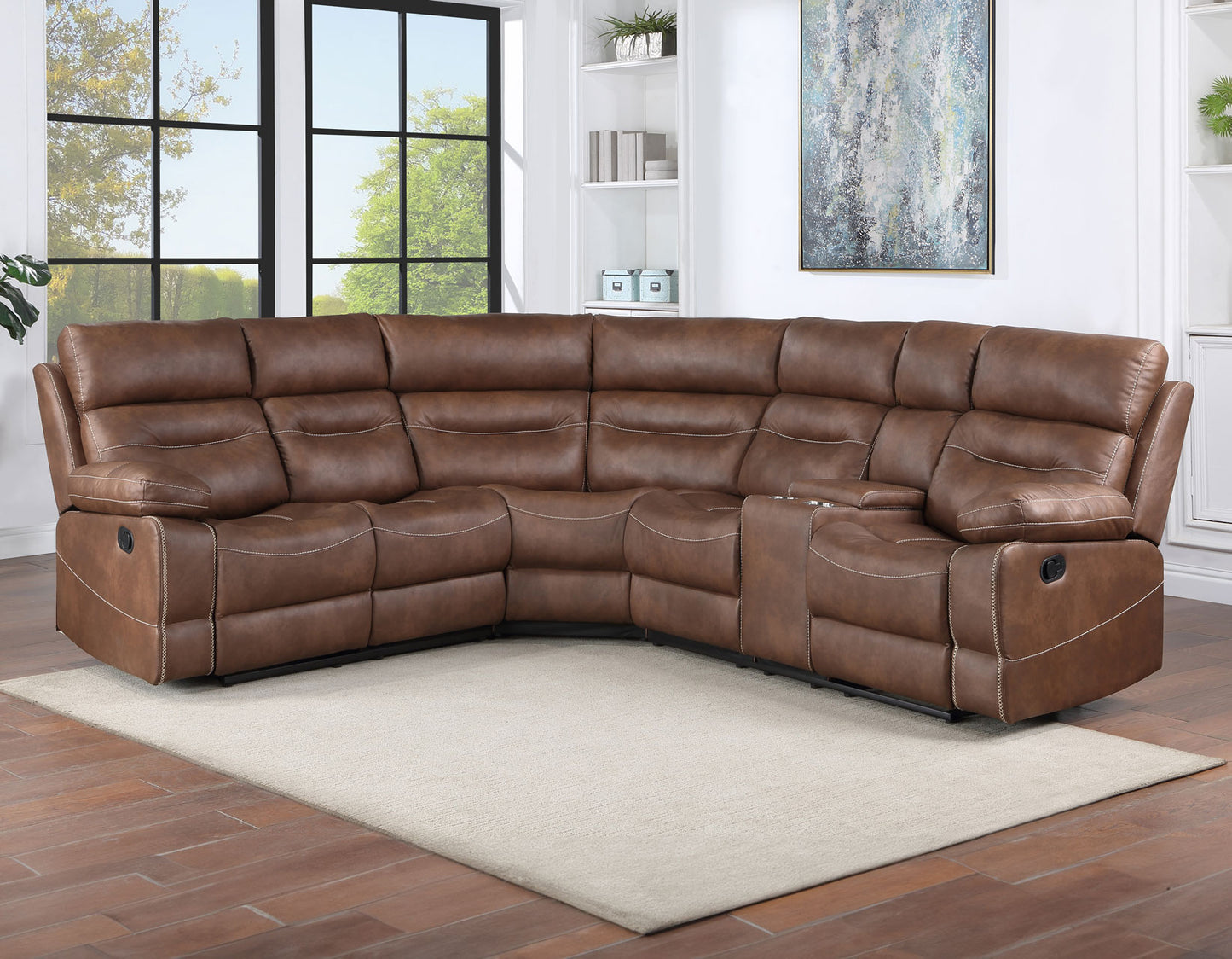 Rudger 3-Piece Manual Reclining Sectional