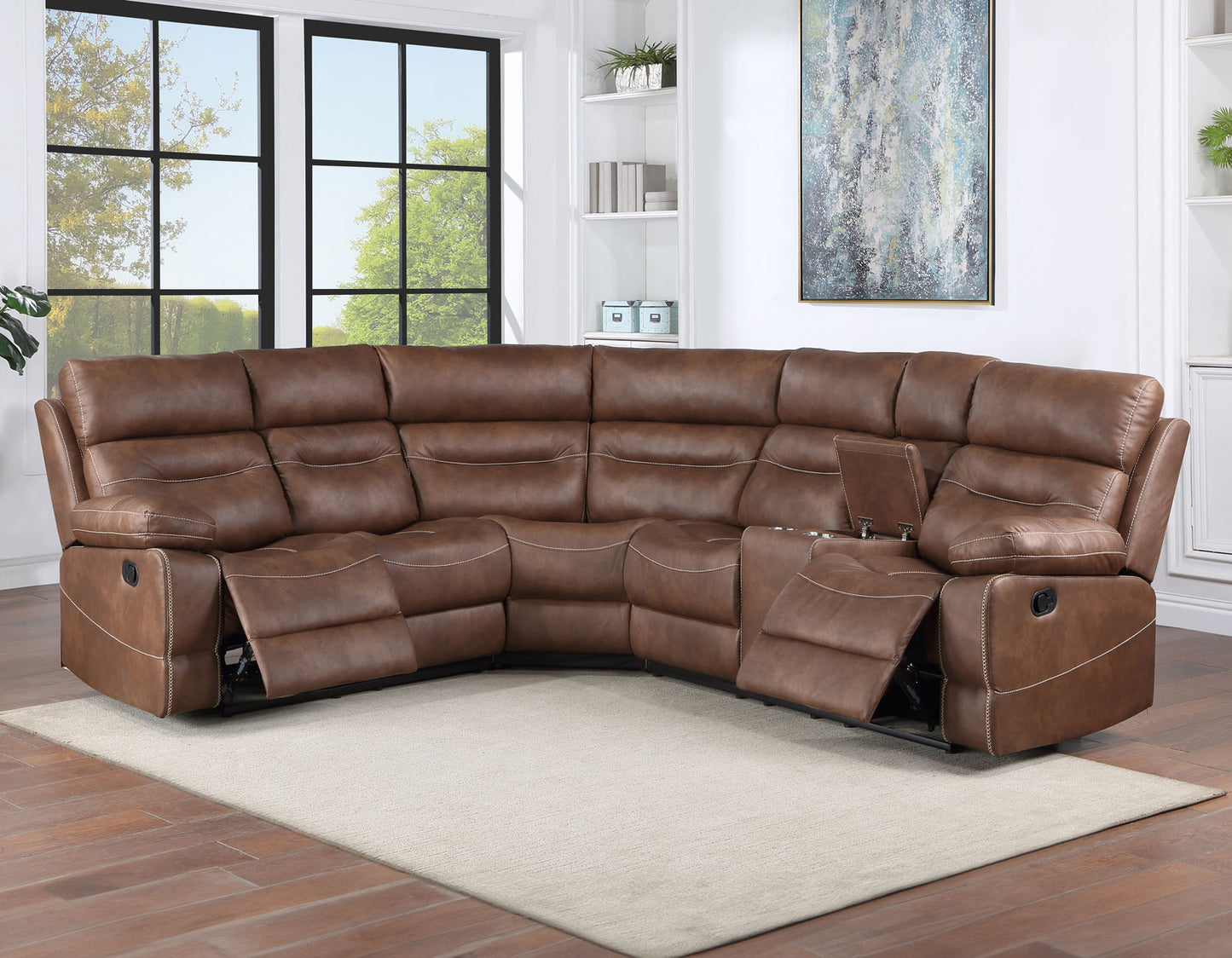 Rudger 3-Piece Manual Reclining Sectional