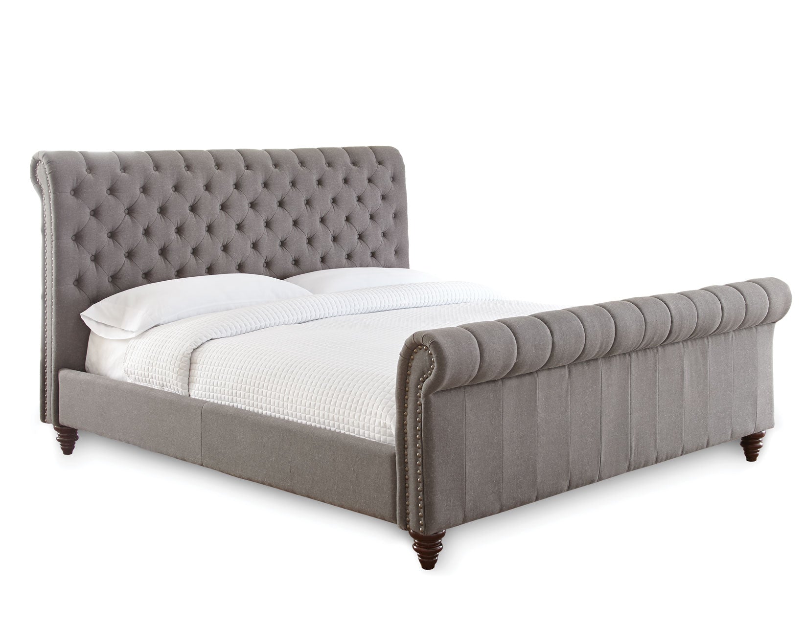 Swanson King Bed, Gray